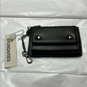NWT PU leather Black Wallet